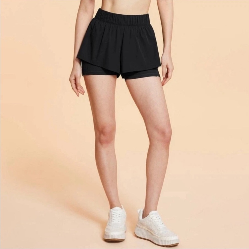 Women's Black Athletic Shorts